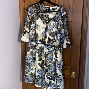 Flirty flowered spring dress